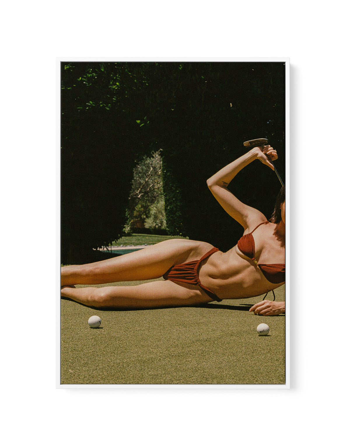 Golf Days by Carson Grzegorczyk | Framed Canvas Art Print