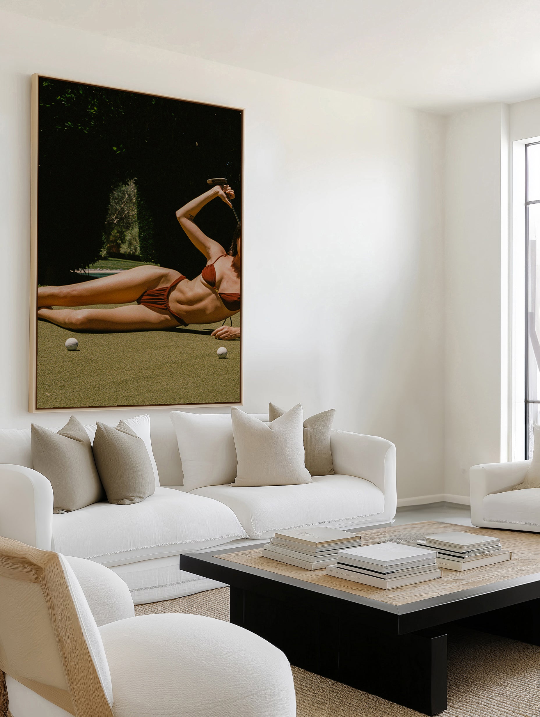 Golf Days by Carson Grzegorczyk | Framed Canvas Art Print