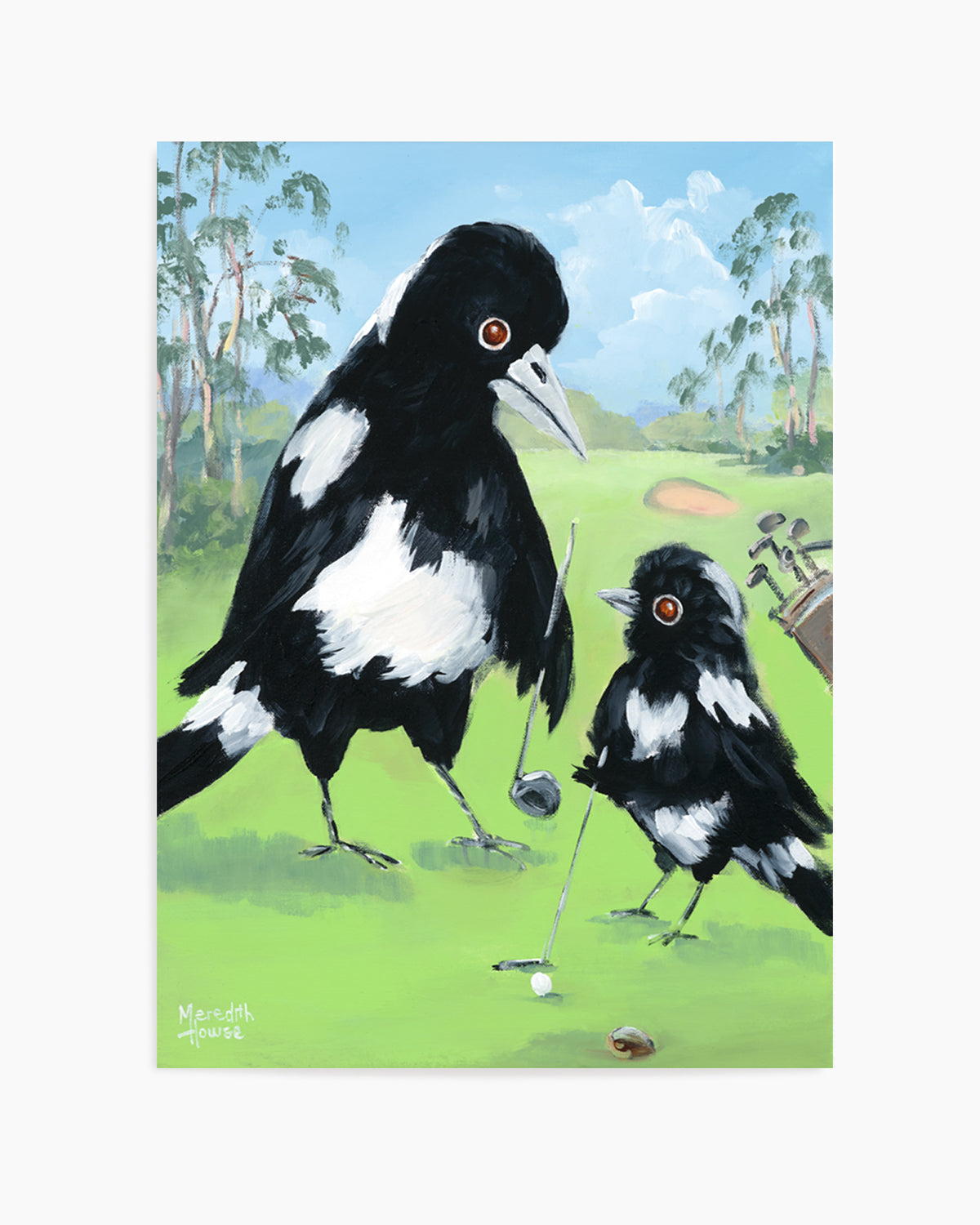 Golf with Dad by Meredith Howse | Art Print