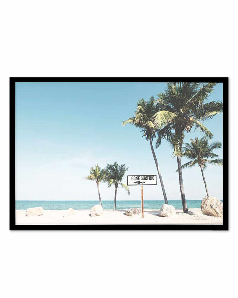 SHOP Gone Surfing Sign Hawaii Palm Trees Art Print or Poster – Olive et ...