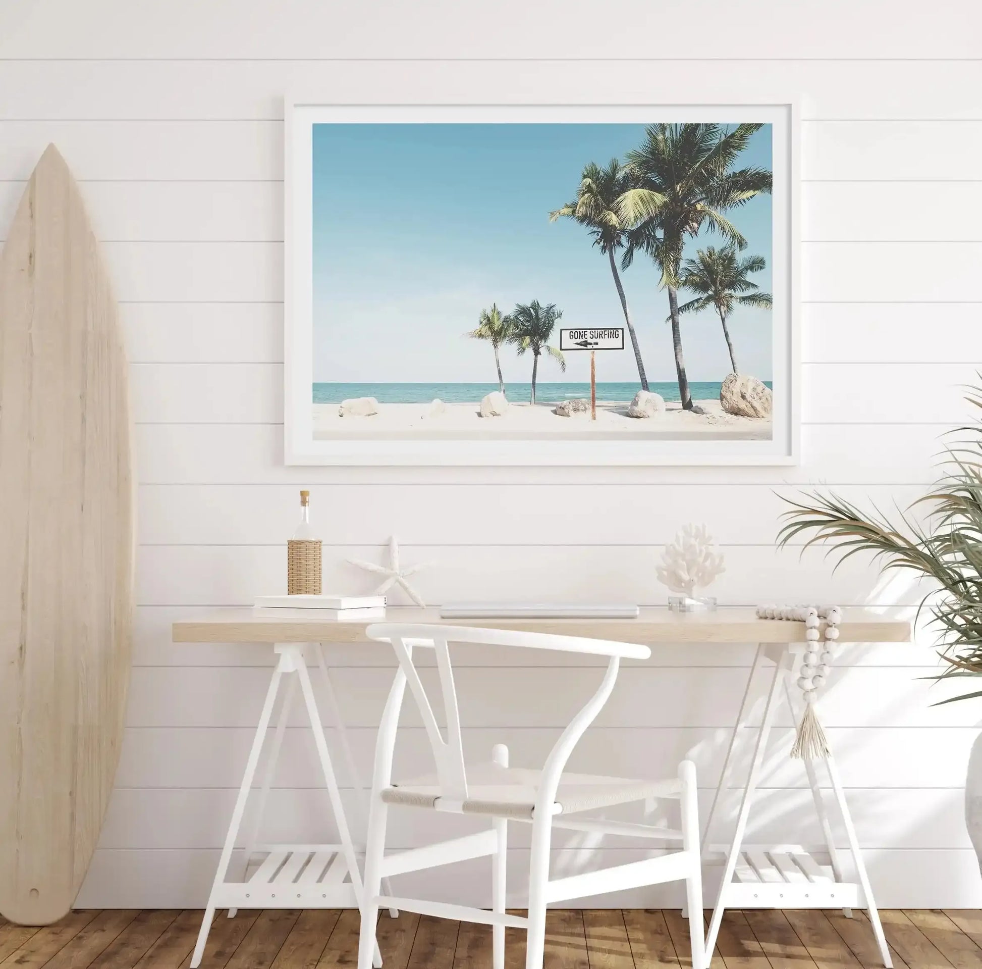 Gone Surfing Art Print-PRINT-Olive et Oriel-Olive et Oriel-Buy-Australian-Art-Prints-Online-with-Olive-et-Oriel-Your-Artwork-Specialists-Austrailia-Decorate-With-Coastal-Photo-Wall-Art-Prints-From-Our-Beach-House-Artwork-Collection-Fine-Poster-and-Framed-Artwork