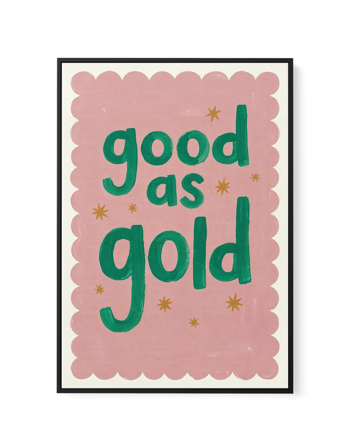 Good As Gold I | Framed Canvas Art Print