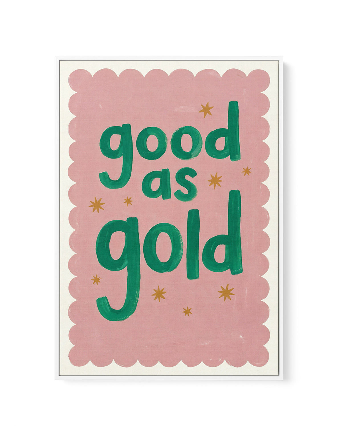 Good As Gold I | Framed Canvas Art Print