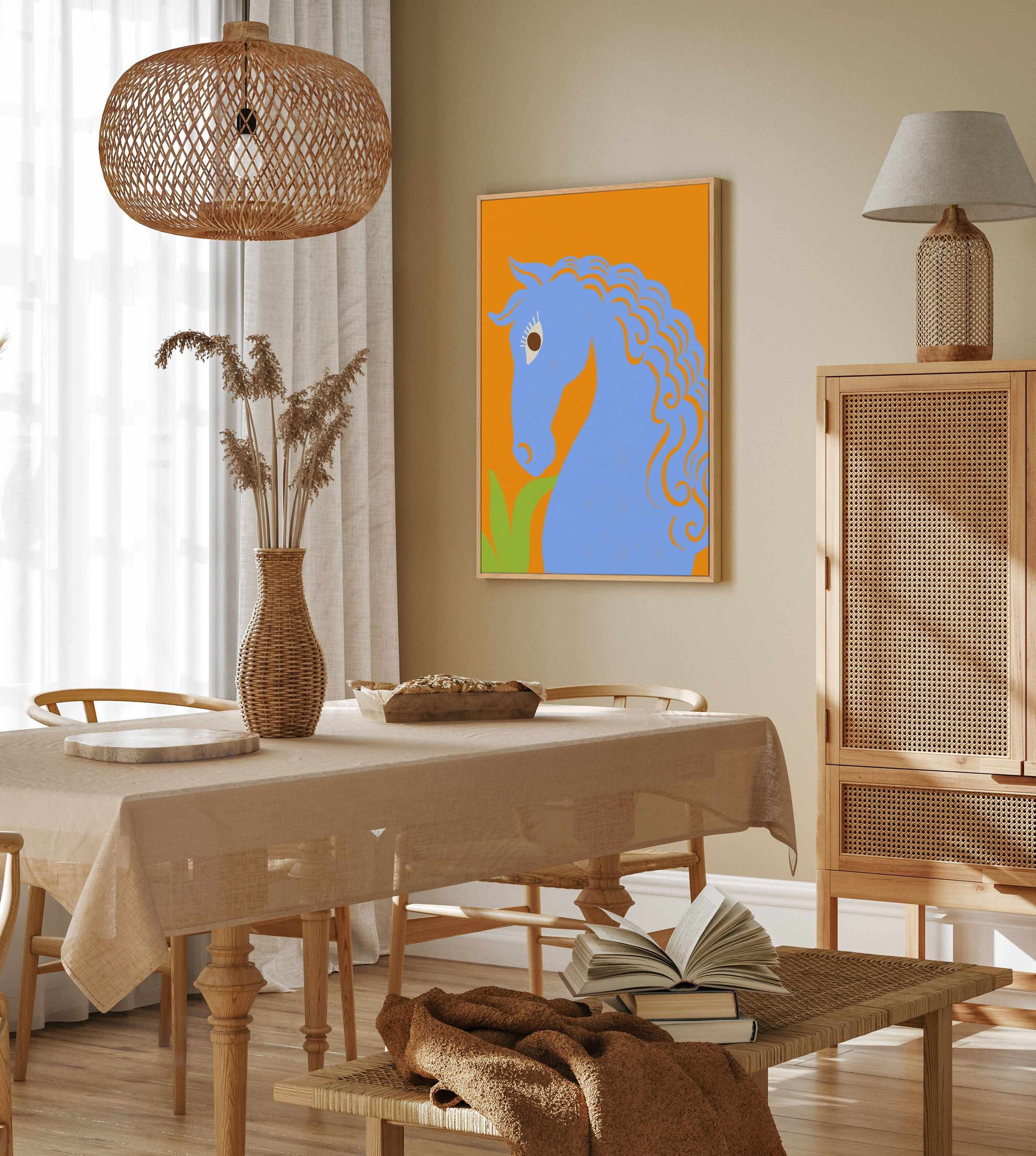 Good Hair Days by Arty Guava | Framed Canvas Art Print from Olive et Oriel where you can shop wallpaper and artworks online