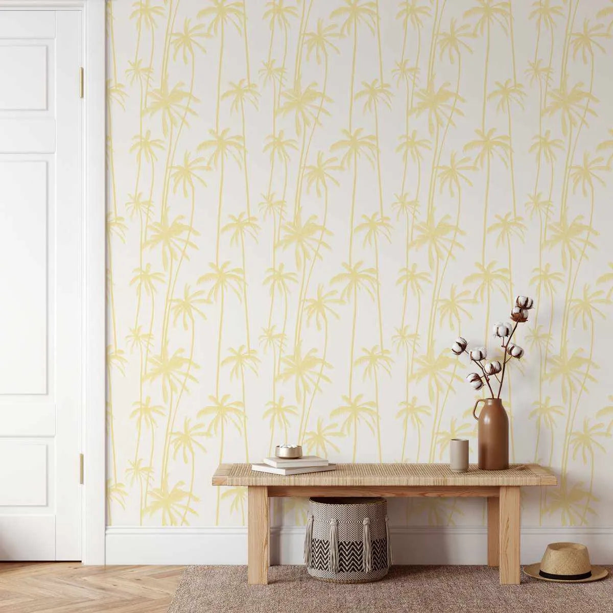 Good Palms Lemon Butter Wallpaper-Wallpaper-Buy Kids Removable Wallpaper Online Our Custom Made Children√¢‚Ç¨‚Ñ¢s Wallpapers Are A Fun Way To Decorate And Enhance Boys Bedroom Decor And Girls Bedrooms They Are An Amazing Addition To Your Kids Bedroom Walls Our Collection of Kids Wallpaper Is Sure To Transform Your Kids Rooms Interior Style From Pink Wallpaper To Dinosaur Wallpaper Even Marble Wallpapers For Teen Boys Shop Peel And Stick Wallpaper Online Today With Olive et Oriel