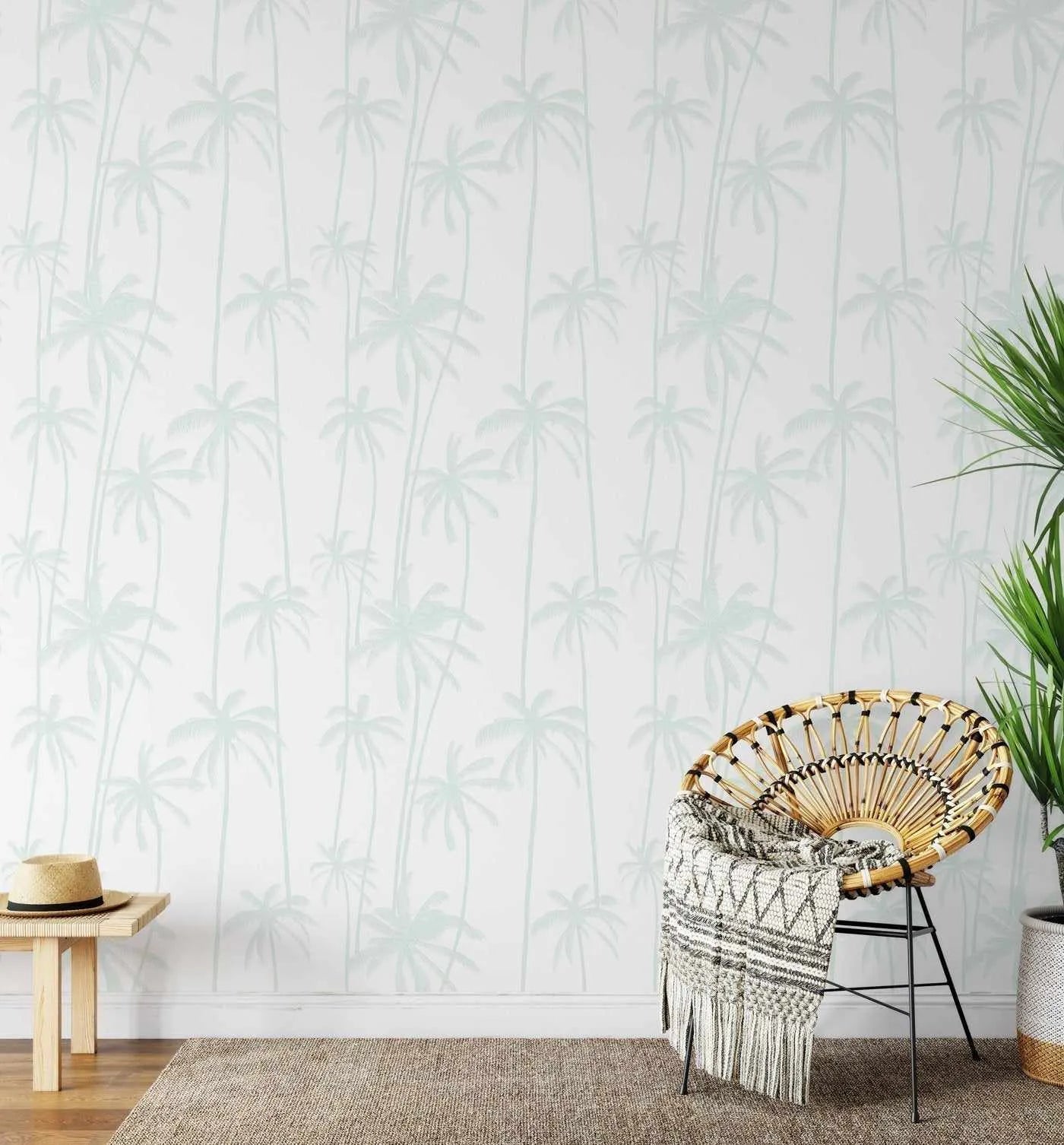 Good Palms Seafoam Wallpaper-Wallpaper-Buy Kids Removable Wallpaper Online Our Custom Made Children√¢‚Ç¨‚Ñ¢s Wallpapers Are A Fun Way To Decorate And Enhance Boys Bedroom Decor And Girls Bedrooms They Are An Amazing Addition To Your Kids Bedroom Walls Our Collection of Kids Wallpaper Is Sure To Transform Your Kids Rooms Interior Style From Pink Wallpaper To Dinosaur Wallpaper Even Marble Wallpapers For Teen Boys Shop Peel And Stick Wallpaper Online Today With Olive et Oriel