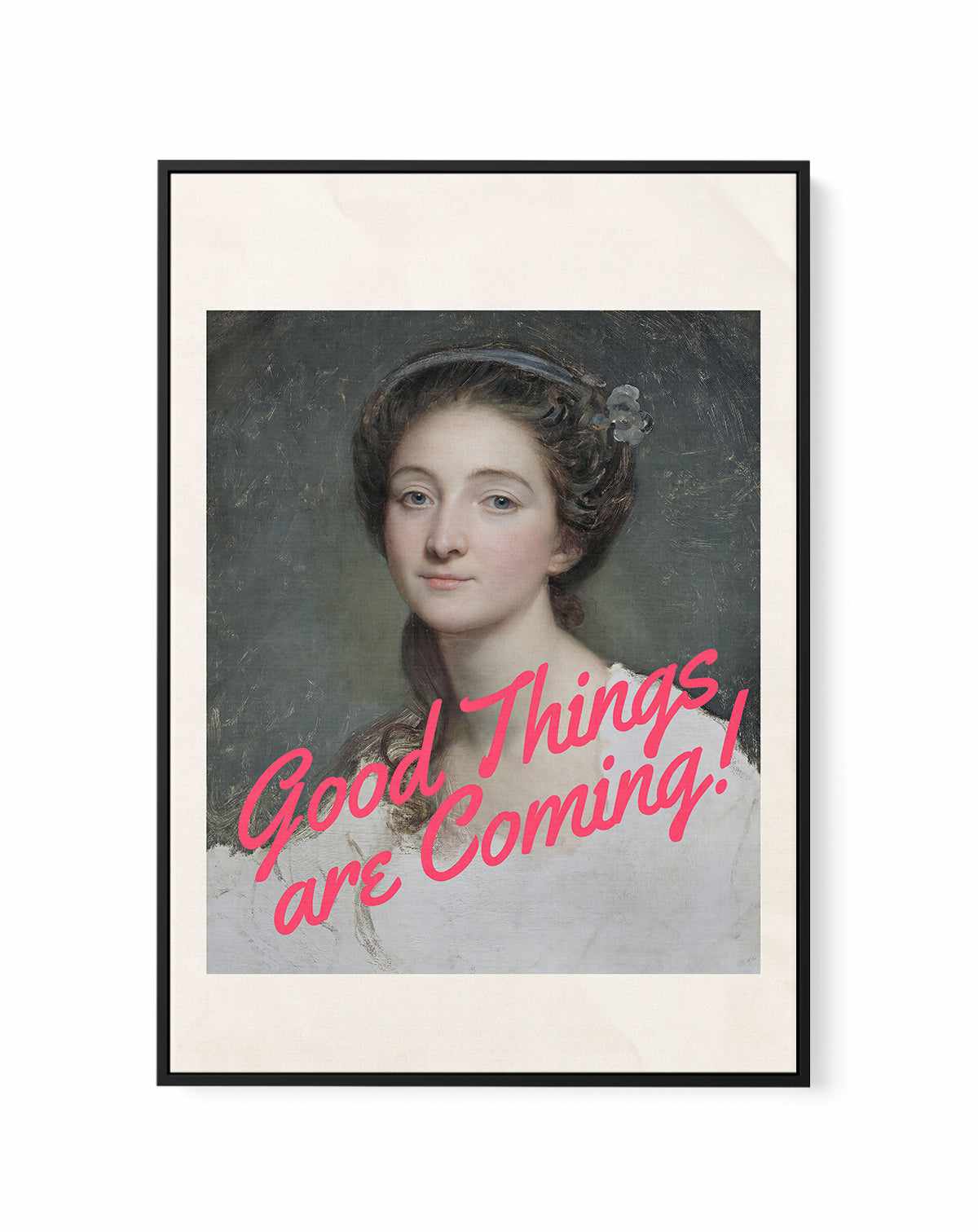 Good Things Are Coming! | Framed Canvas Art Print from Olive et Oriel where you can shop wallpaper and artworks online