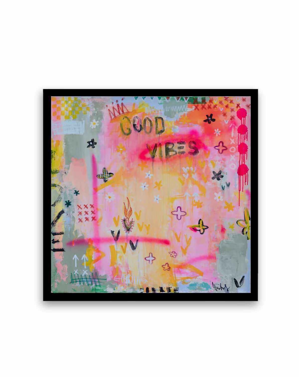 Good Vibes by Jackie Green | Art Print from Olive et Oriel where you can shop wallpaper and artworks online
