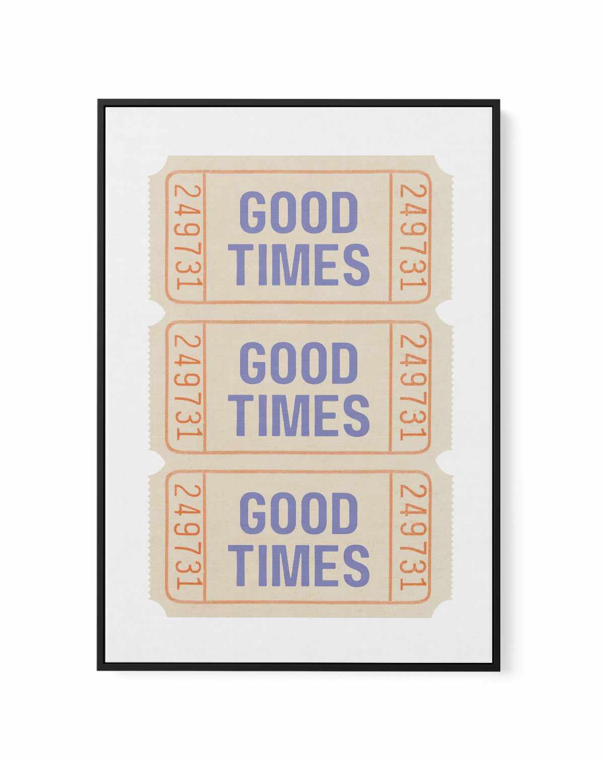 Coastal Blue Good Times | Framed Canvas Art Print from Olive et Oriel where you can shop wallpaper and artworks online