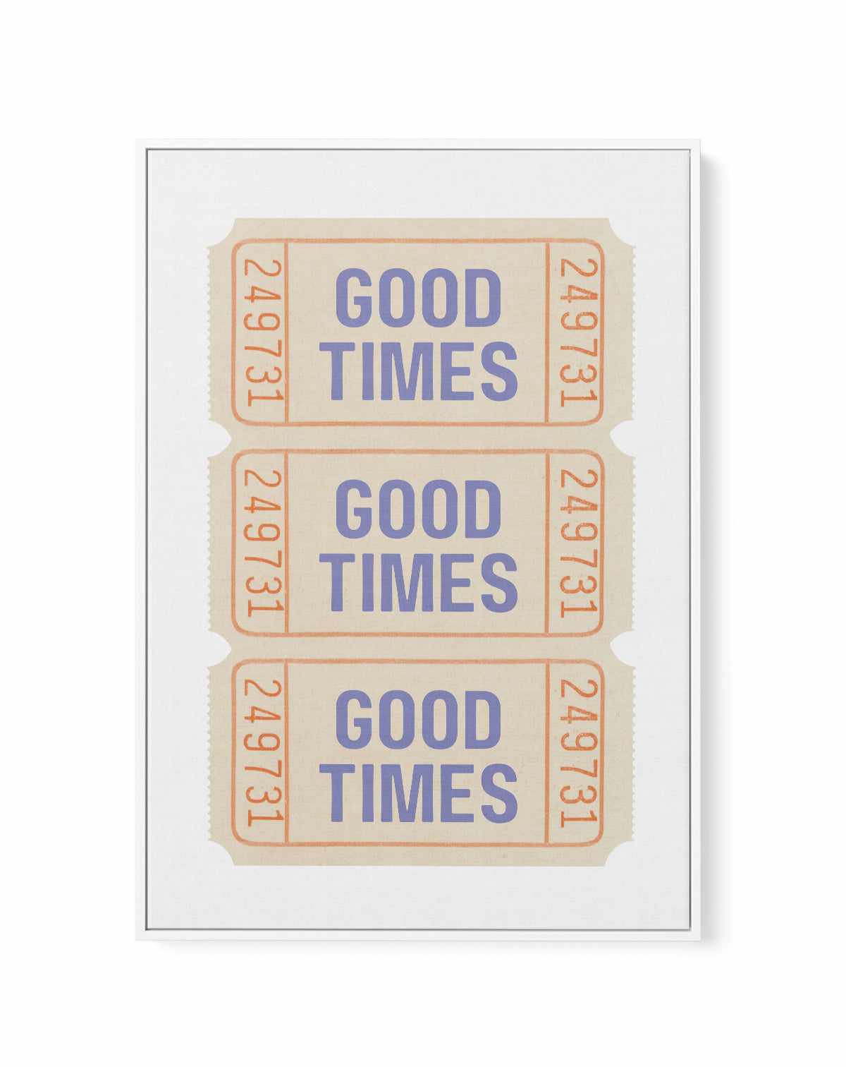 Coastal Blue Good Times | Framed Canvas Art Print from Olive et Oriel where you can shop wallpaper and artworks online