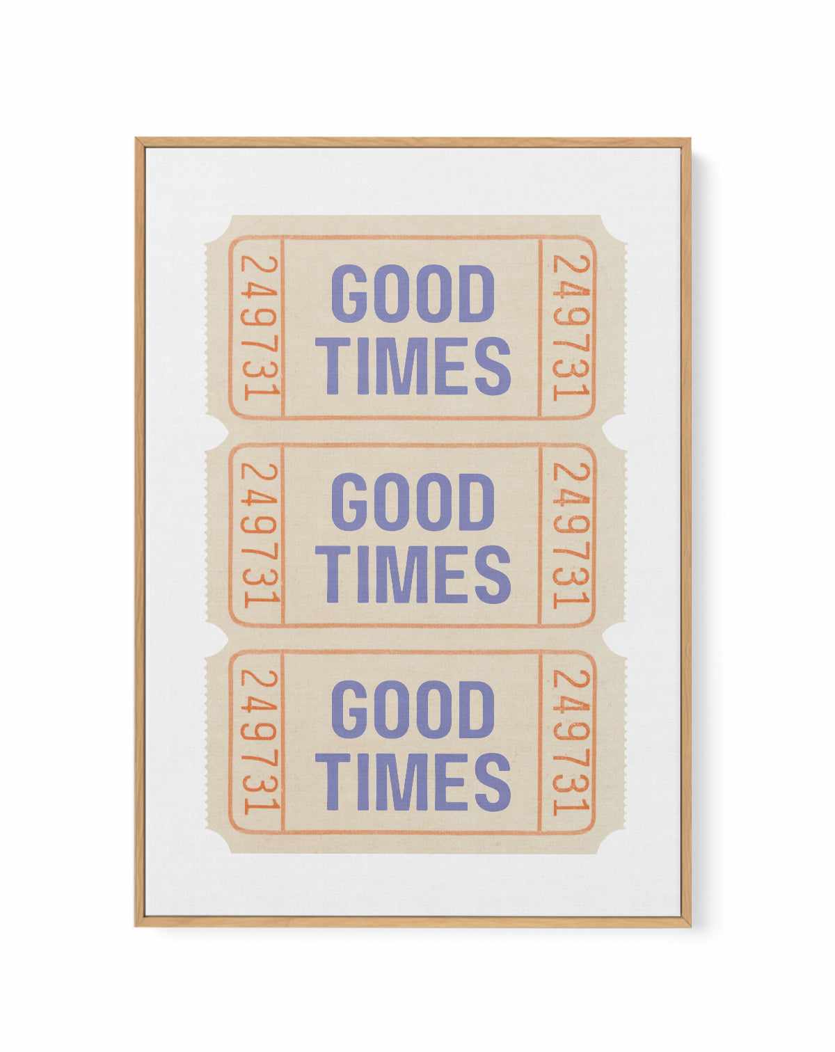 Coastal Blue Good Times | Framed Canvas Art Print from Olive et Oriel where you can shop wallpaper and artworks online