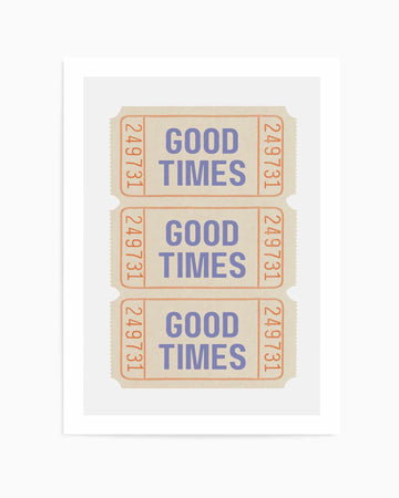 Coastal Blue Good Times | Art Print from Olive et Oriel where you can shop wallpaper and artworks online