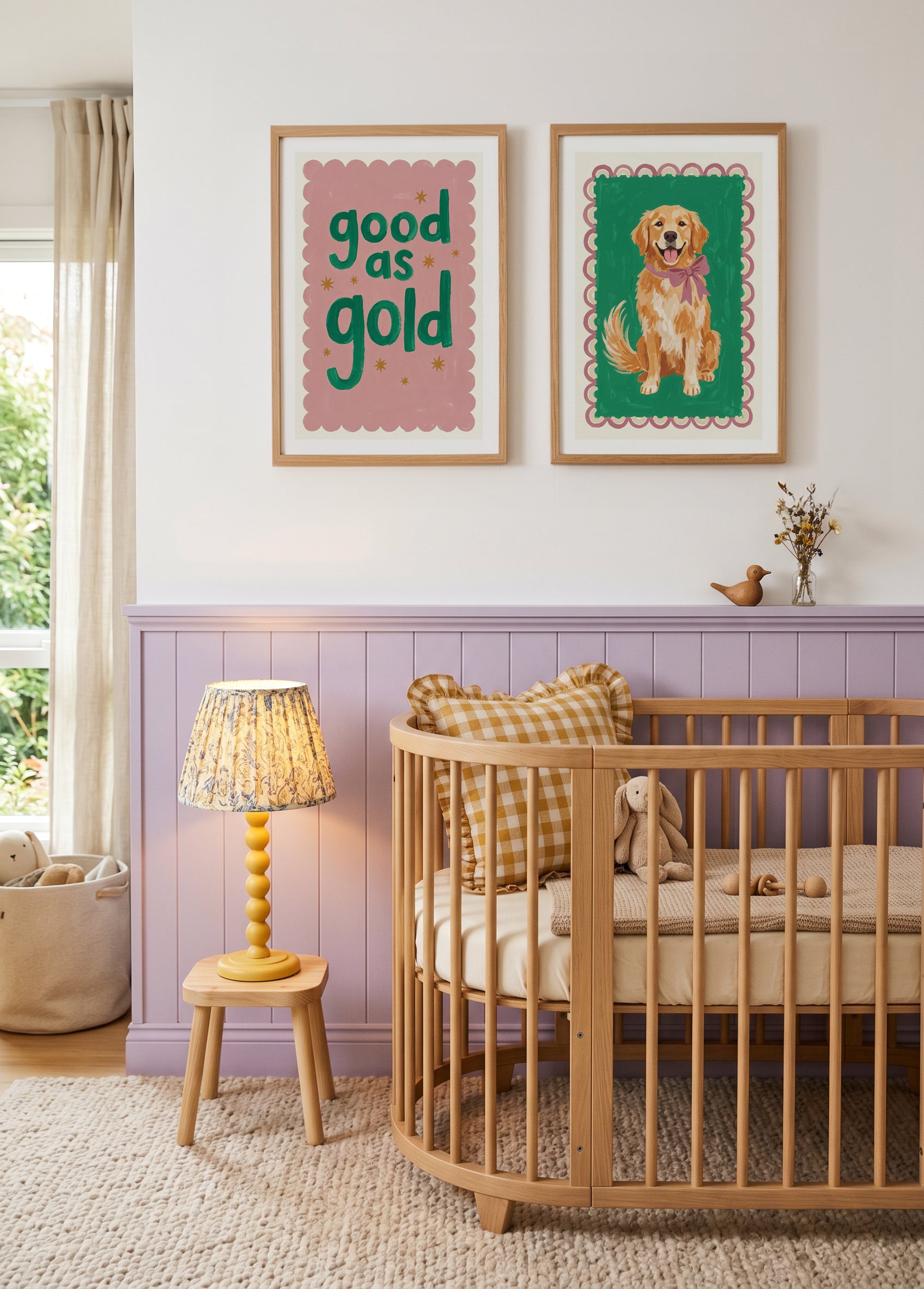 Good As Gold I & II Art Print Set of 2 | Matching Wall Art