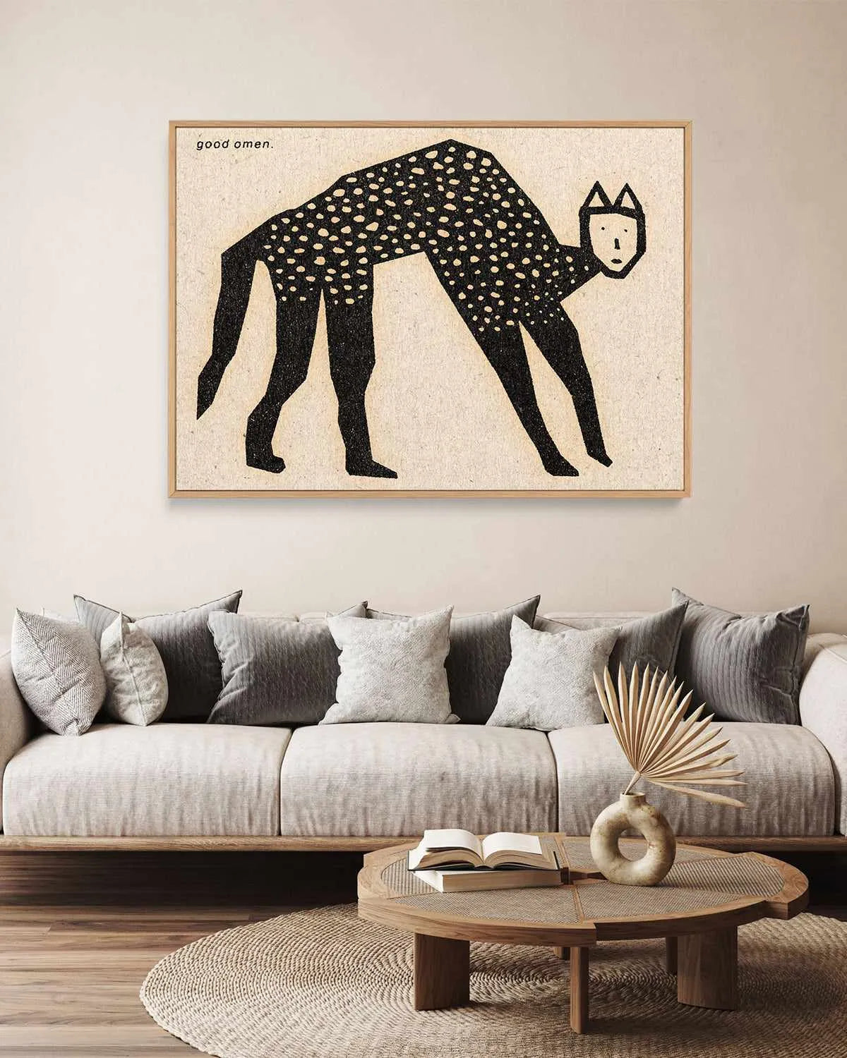 Good Omen by David Schmitt | Framed Canvas Art Print from Olive et Oriel where you can shop wallpaper and artworks online