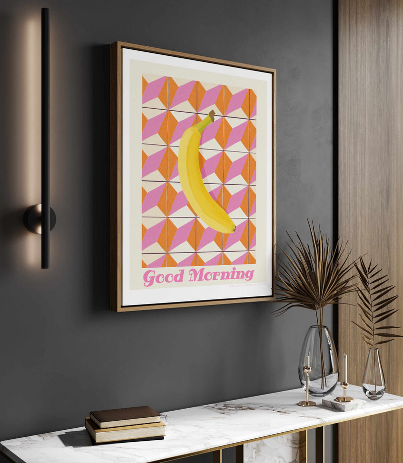 Goodmorning by Jenny Liz Rome | Framed Canvas Art Print