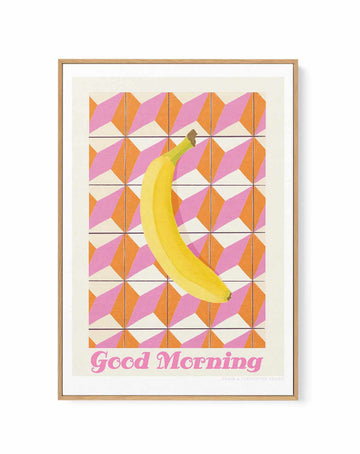 Goodmorning by Jenny Liz Rome | Framed Canvas Art Print from Olive et Oriel where you can shop wallpaper and artworks online