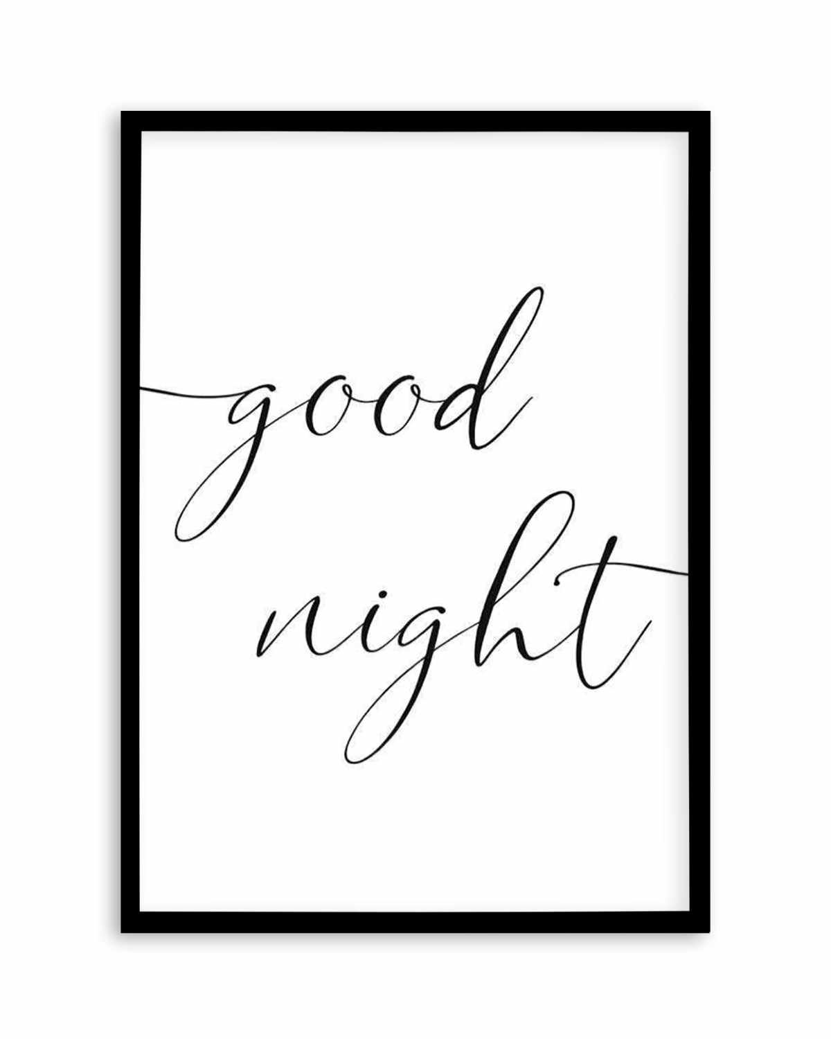 Goodnight Art Print