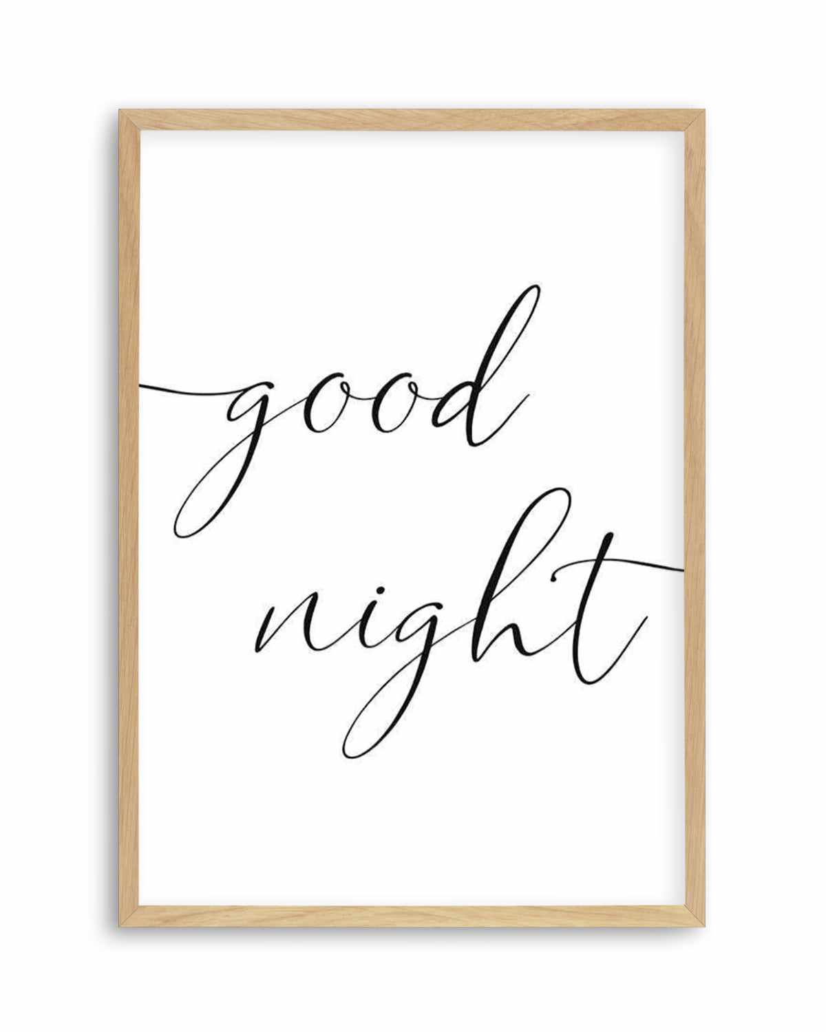 Goodnight Art Print