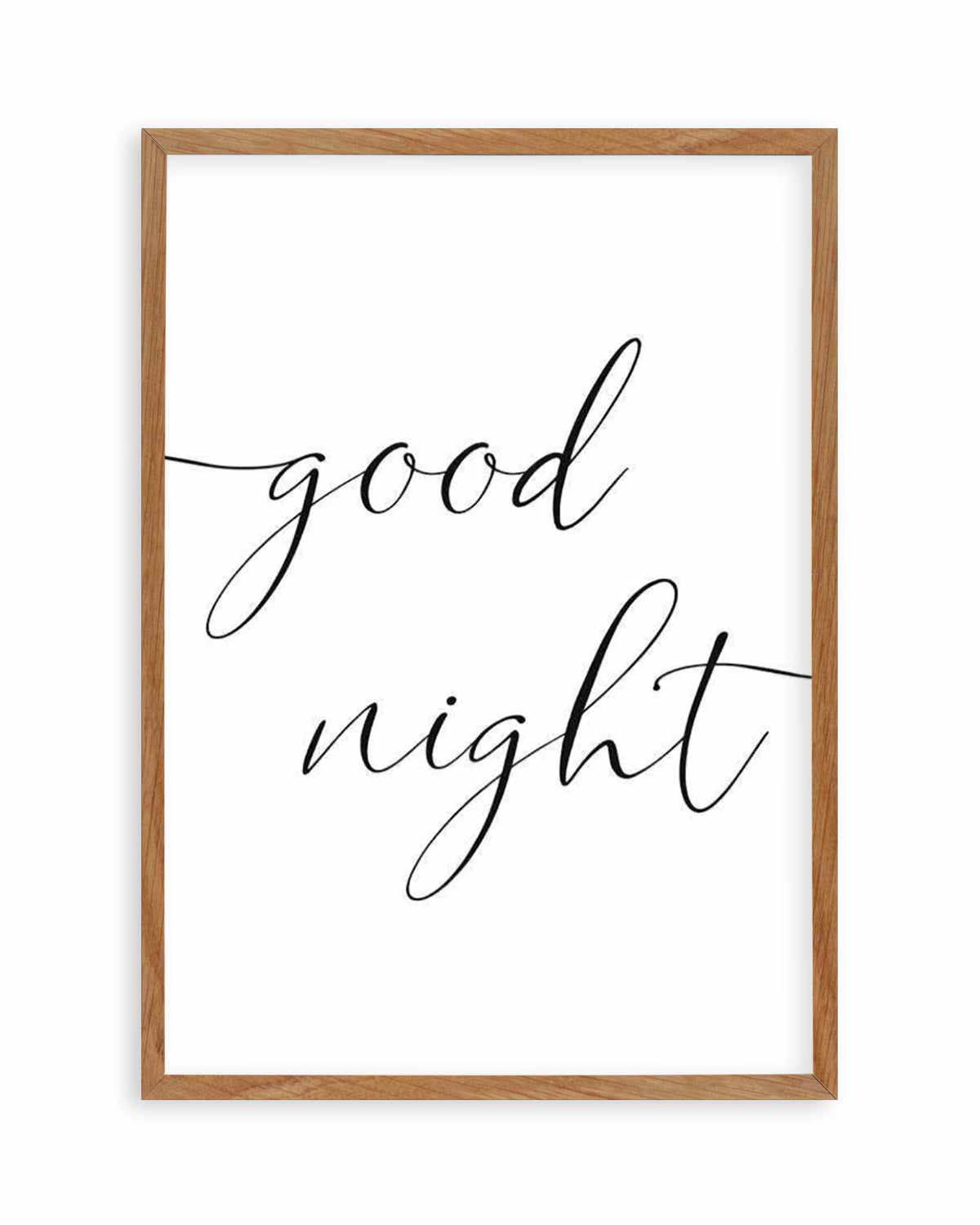 Goodnight Art Print