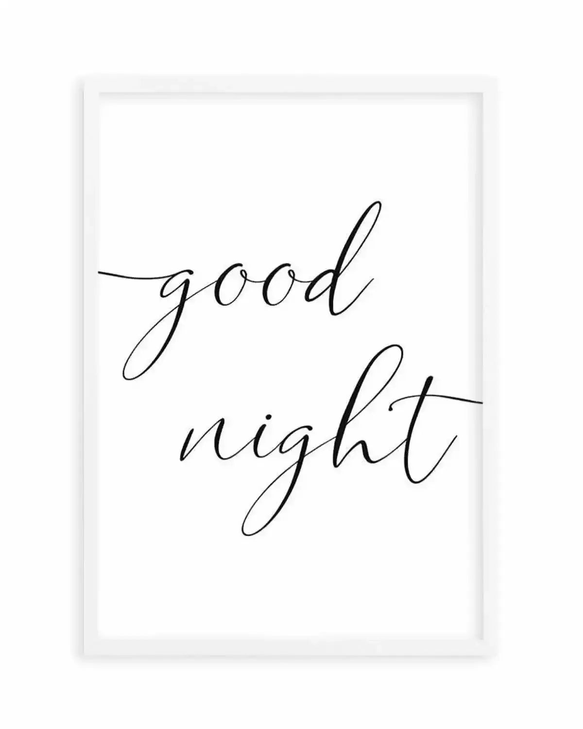 Goodnight Art Print from Olive et Oriel where you can shop wallpaper and artworks online