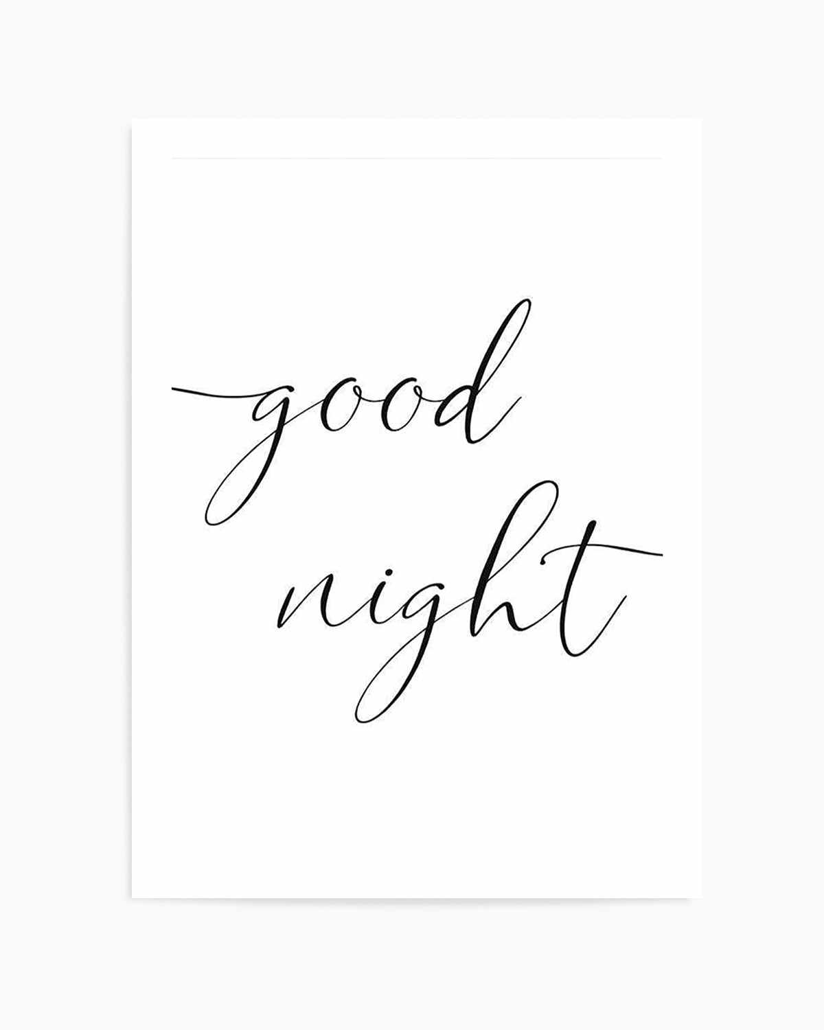 Goodnight Art Print