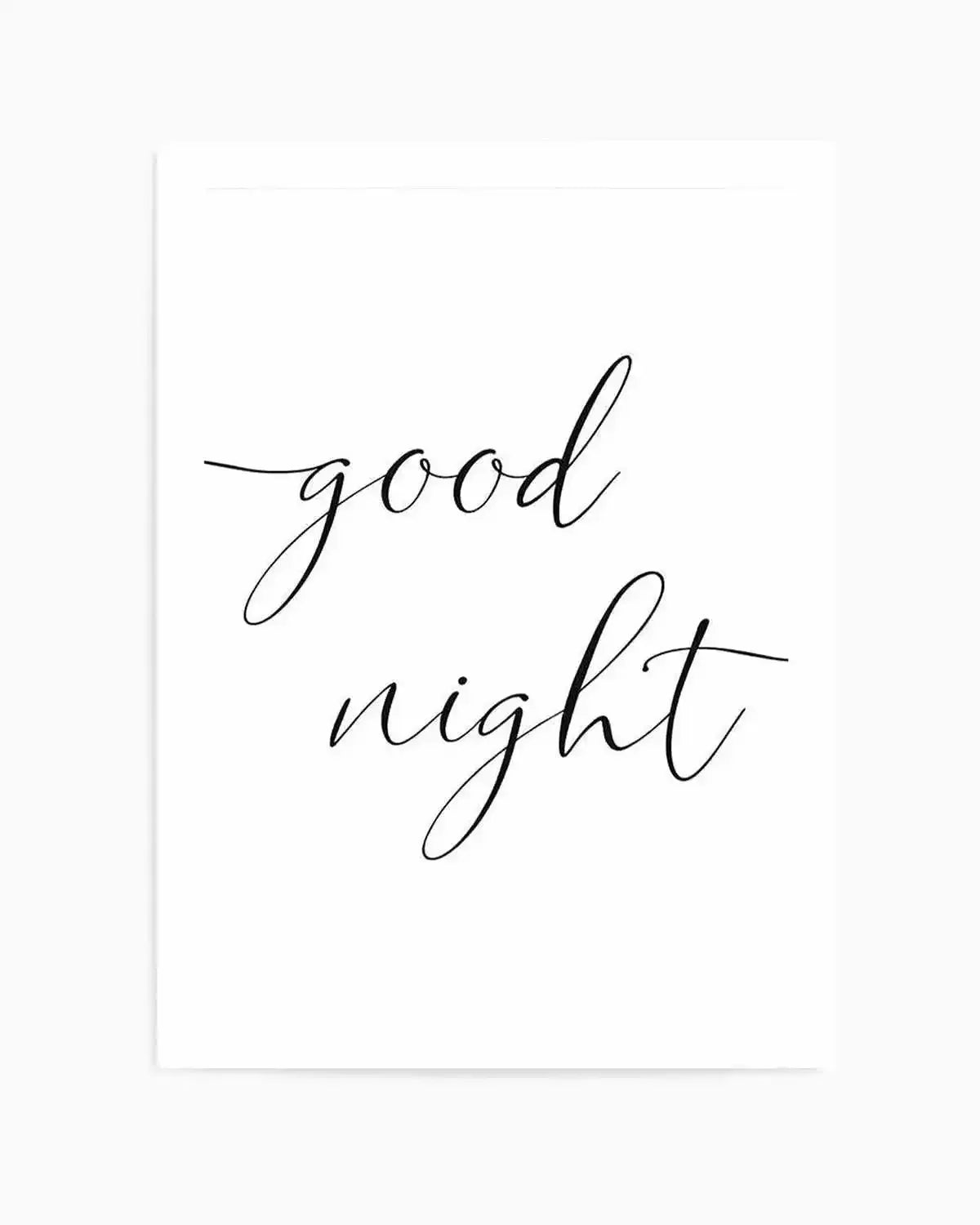 Goodnight Art Print from Olive et Oriel where you can shop wallpaper and artworks online
