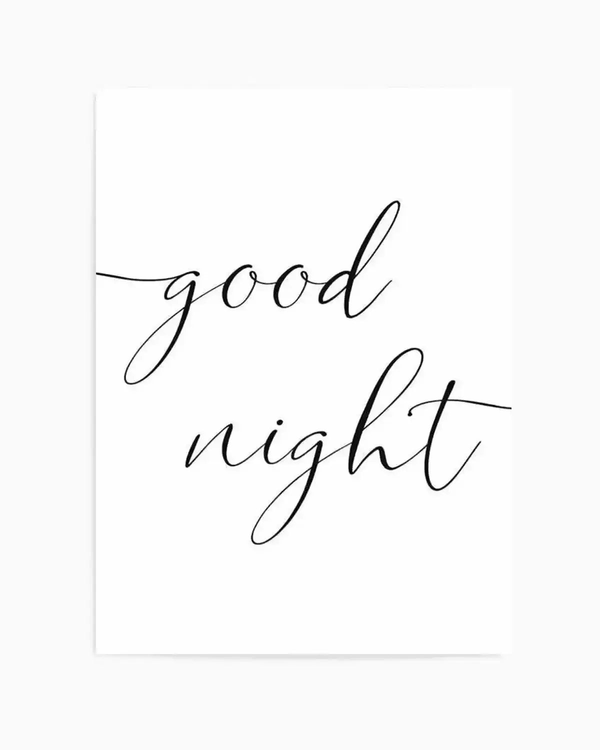 Goodnight Art Print from Olive et Oriel where you can shop wallpaper and artworks online