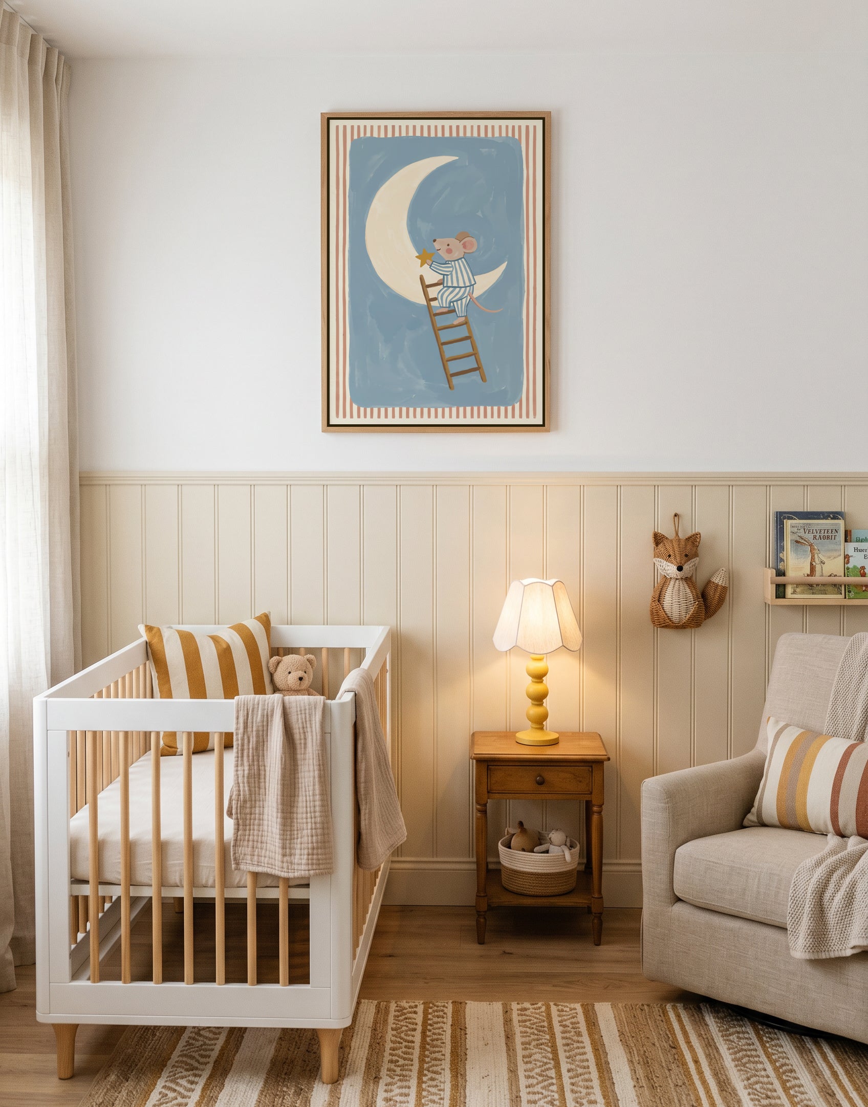 Goodnight Little Mouse | Framed Canvas Art Print