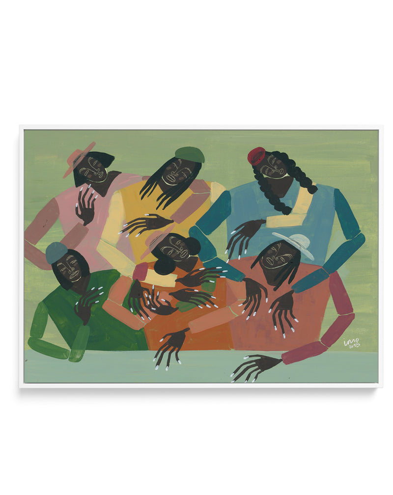 Gossip by Studio IMO | Framed Canvas Art Print