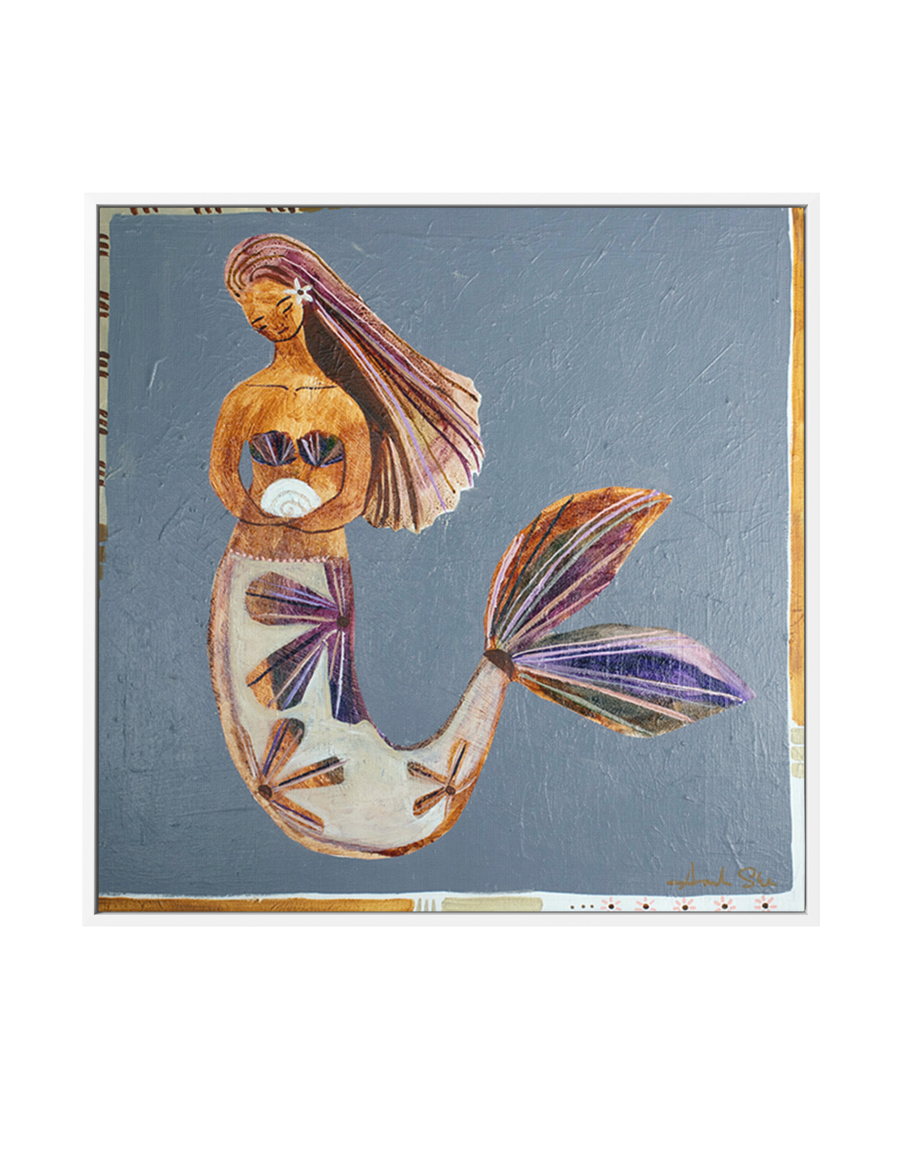 Grace by Amanda Skye | Framed Canvas Art Print from Olive et Oriel where you can shop wallpaper and artworks online