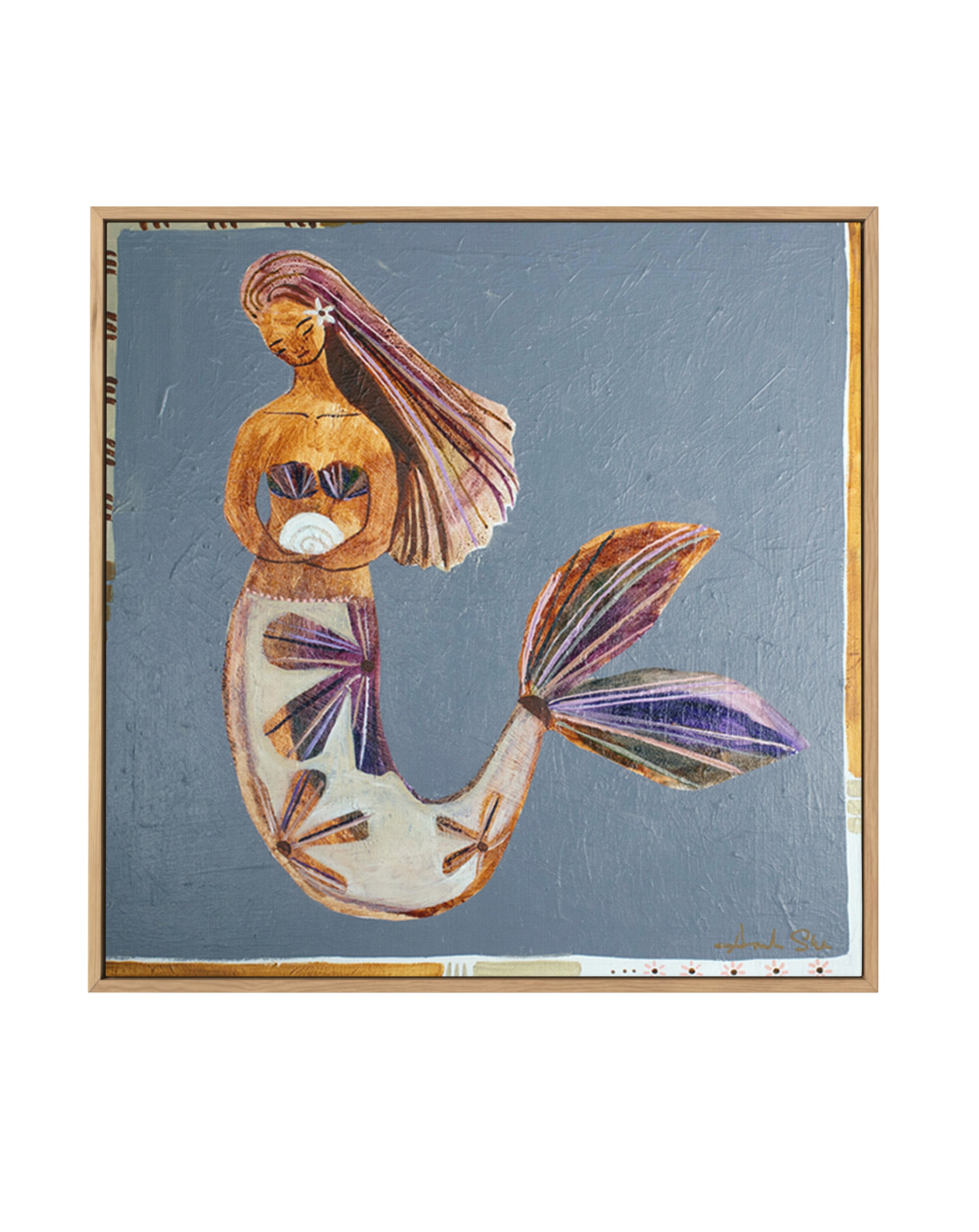 Grace by Amanda Skye | Framed Canvas Art Print from Olive et Oriel where you can shop wallpaper and artworks online