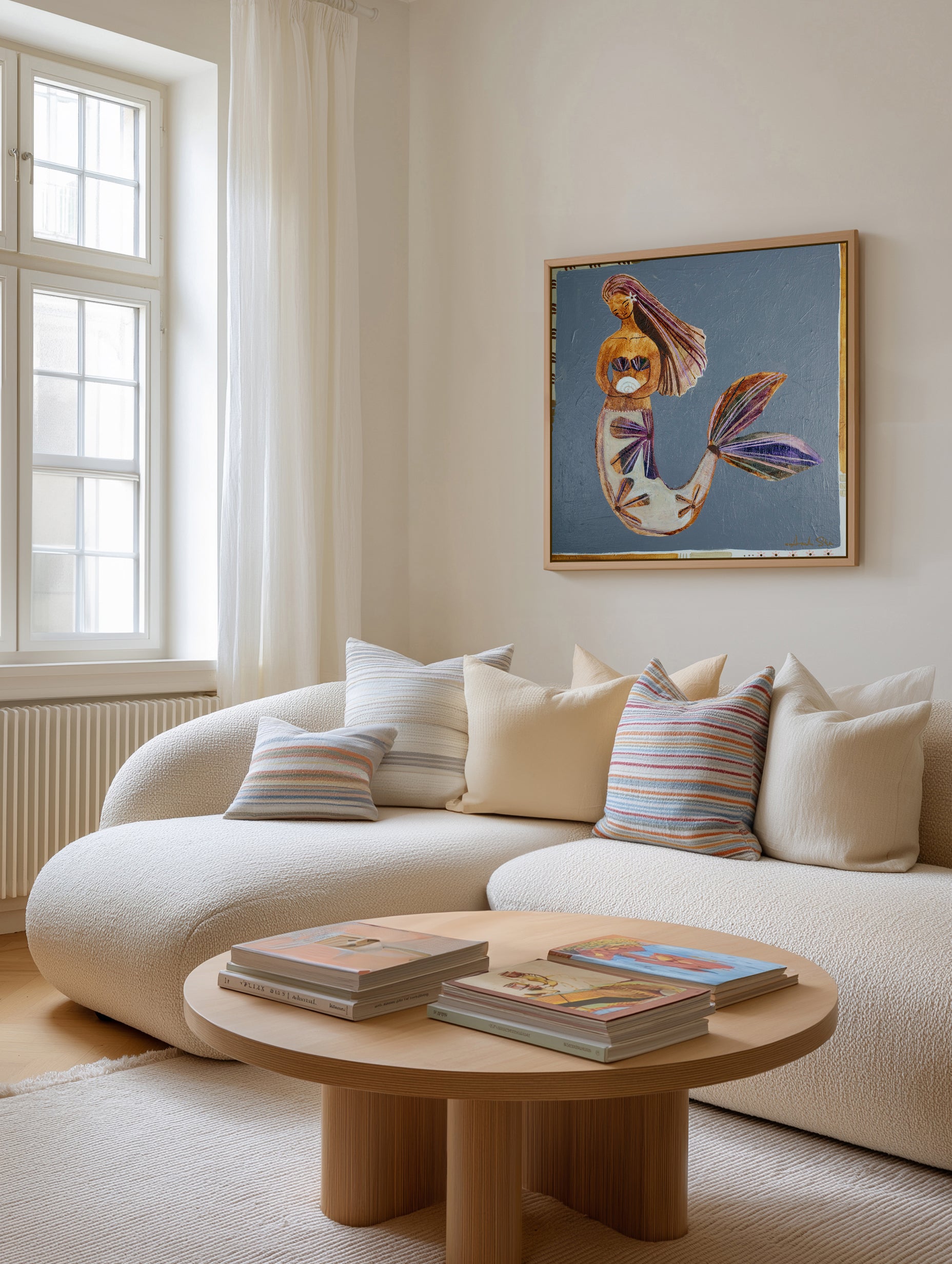 Grace by Amanda Skye | Framed Canvas Art Print from Olive et Oriel where you can shop wallpaper and artworks online