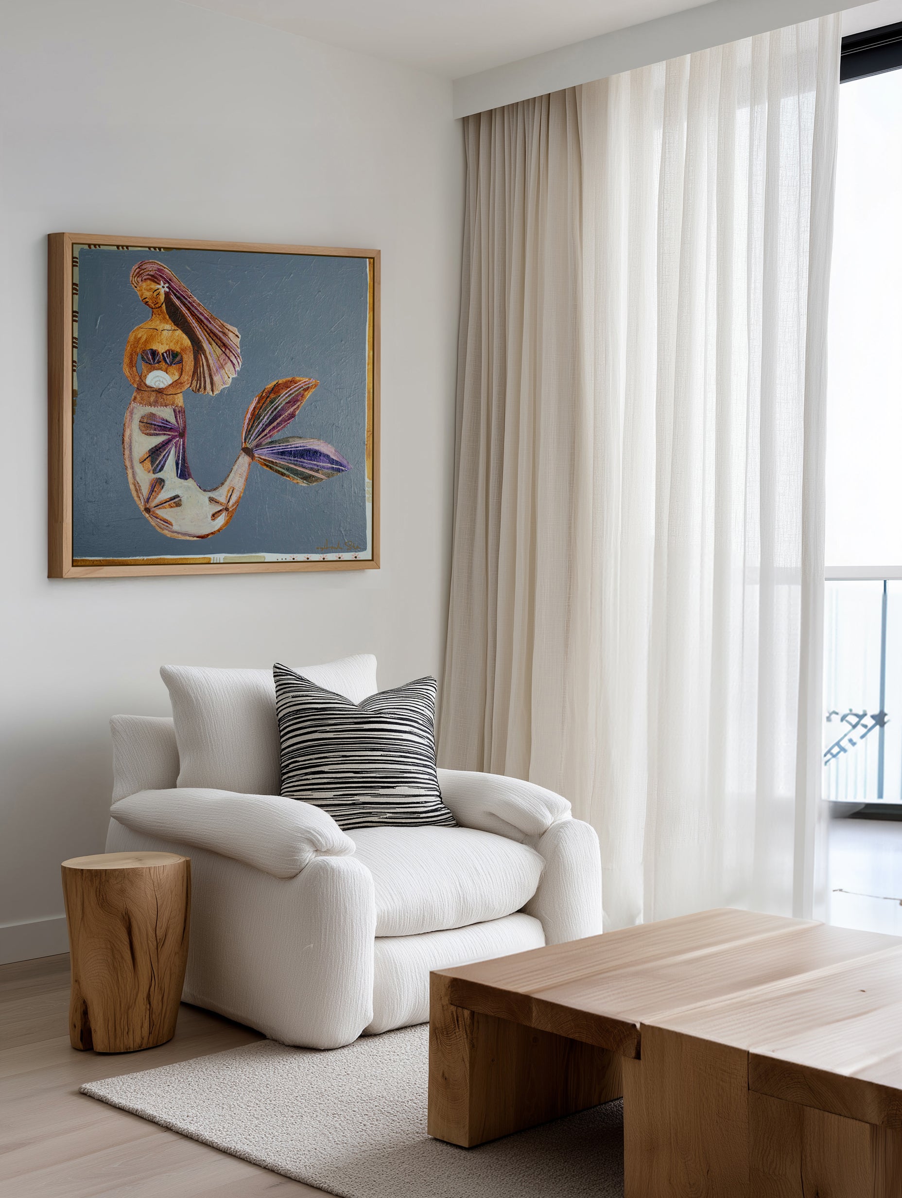 Grace by Amanda Skye | Framed Canvas Art Print from Olive et Oriel where you can shop wallpaper and artworks online