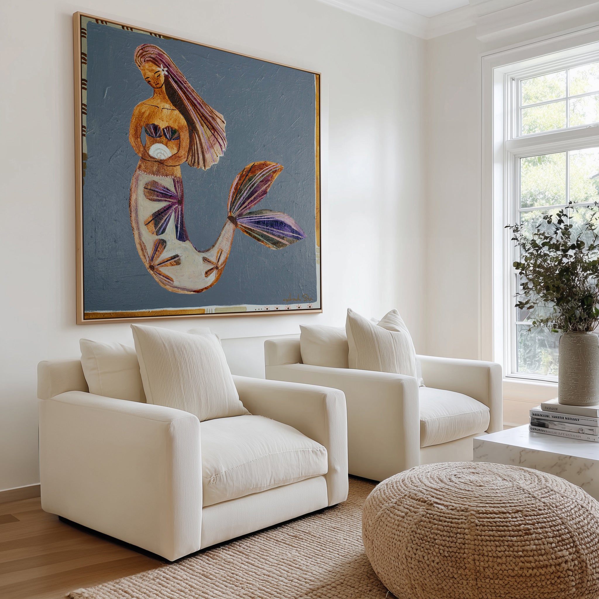 Grace by Amanda Skye | Framed Canvas Art Print from Olive et Oriel where you can shop wallpaper and artworks online