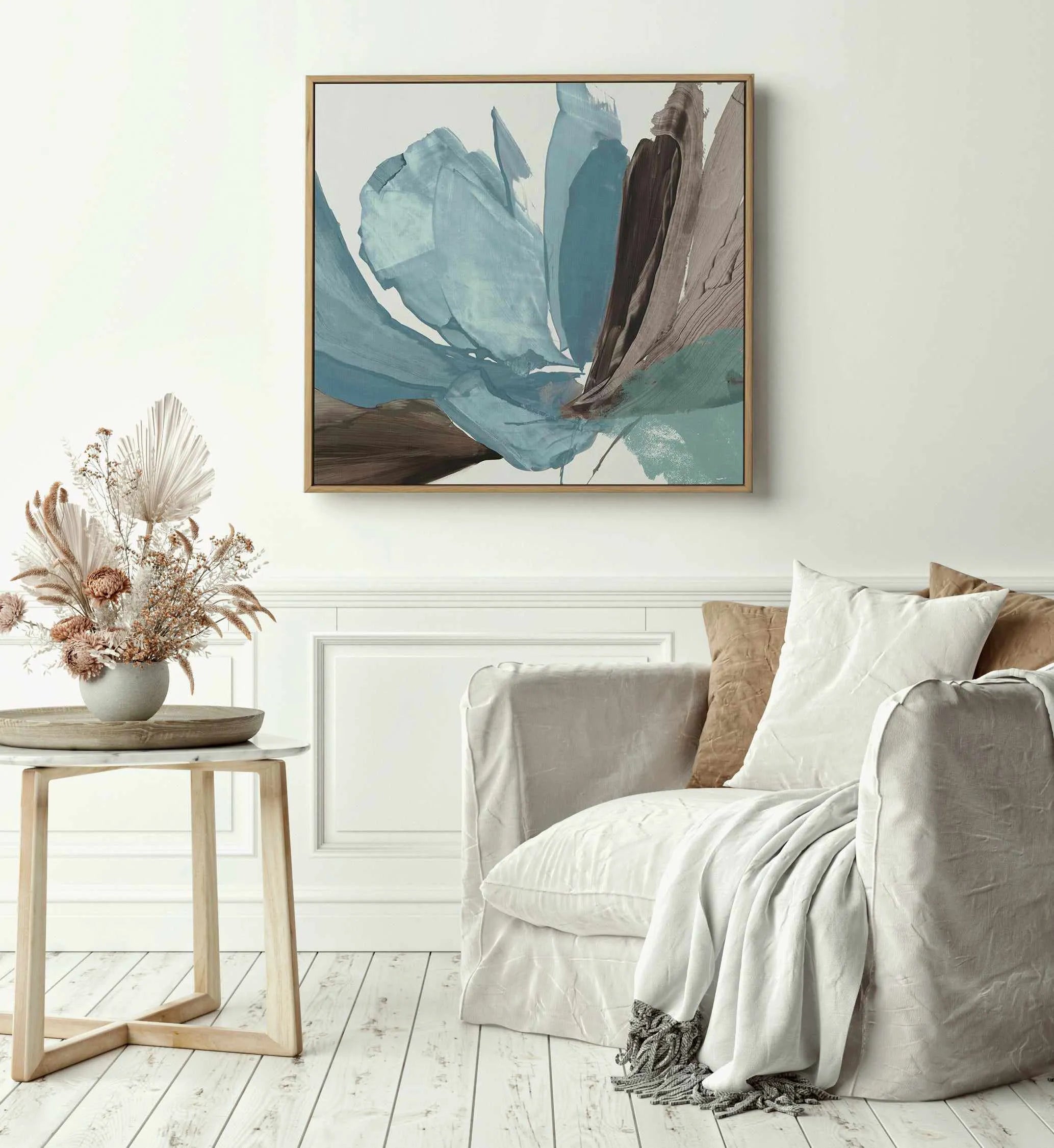 Grande Flower II | Framed Canvas Art Print from Olive et Oriel where you can shop wallpaper and artworks online