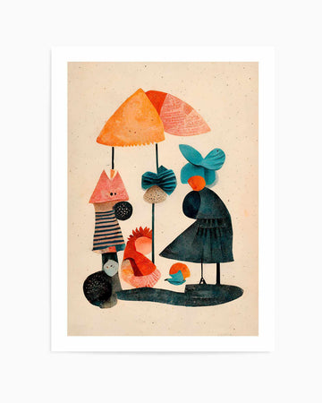 Granny and friends By Treechild | Art Print from Olive et Oriel where you can shop wallpaper and artworks online