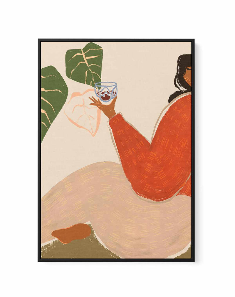 Grape Juice by Arty Guava | Framed Canvas Art Print