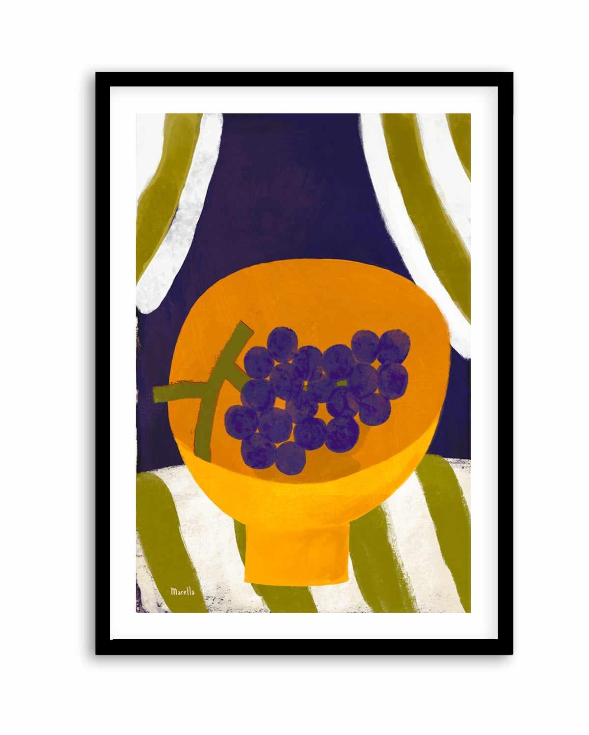 Grape in Bowl by Marco Marella | Art Print from Olive et Oriel where you can shop wallpaper and artworks online