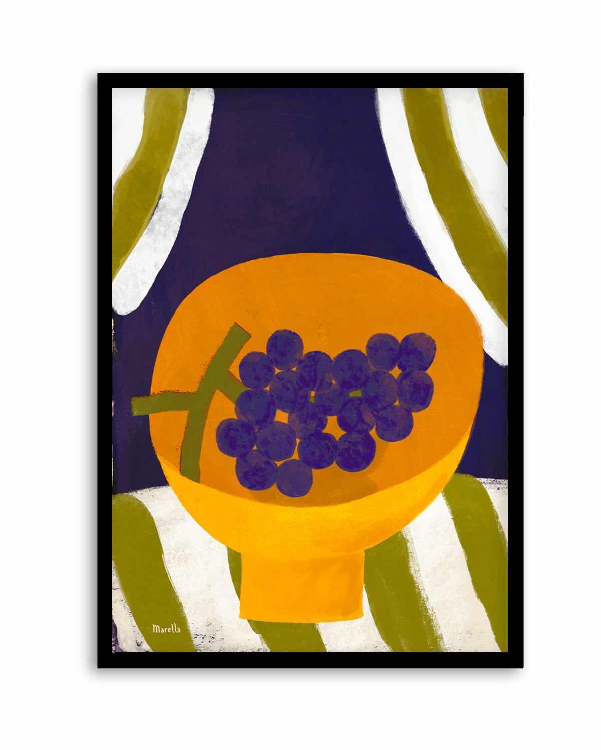 Grape in Bowl by Marco Marella | Art Print from Olive et Oriel where you can shop wallpaper and artworks online