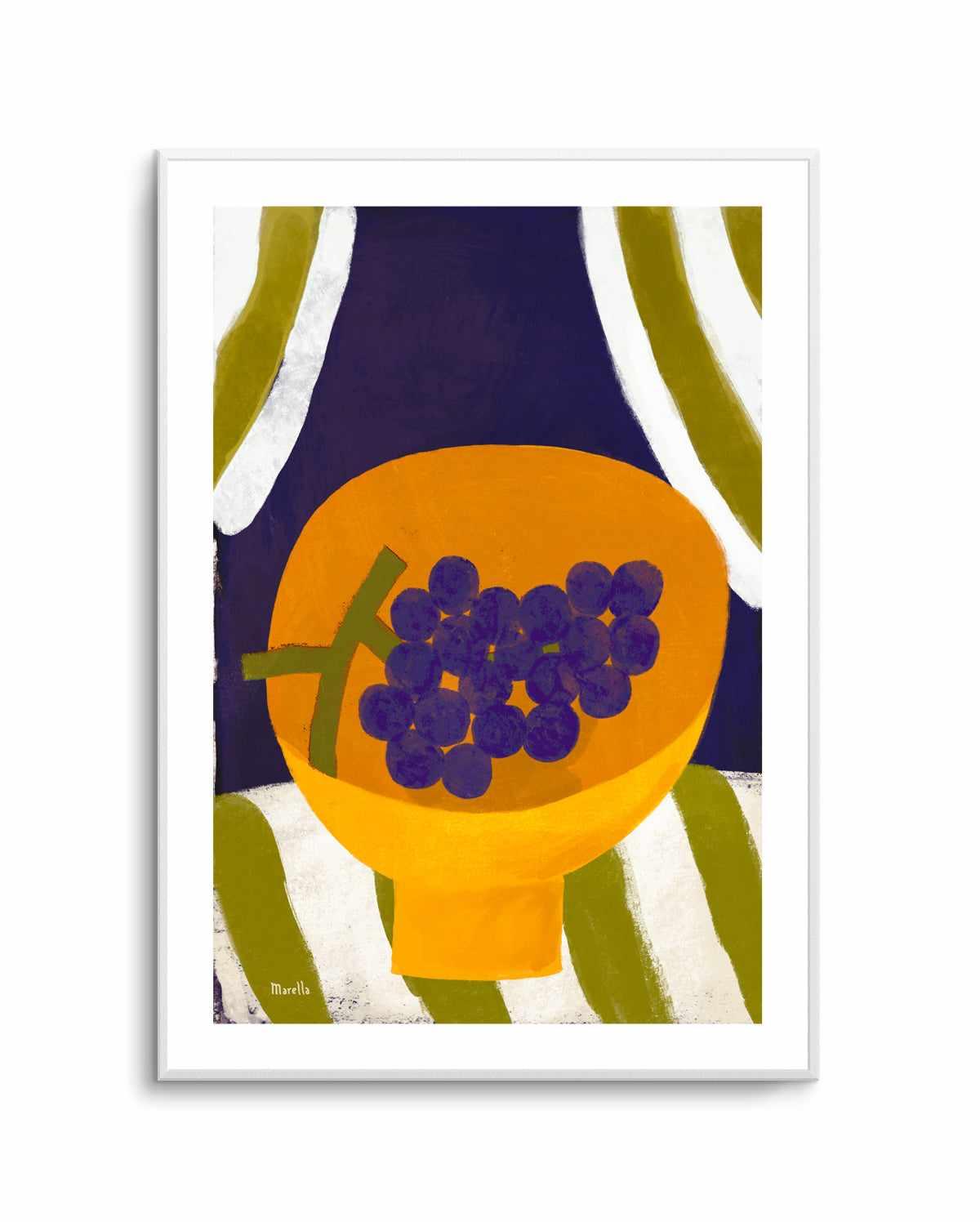 Grape in Bowl by Marco Marella | Art Print from Olive et Oriel where you can shop wallpaper and artworks online