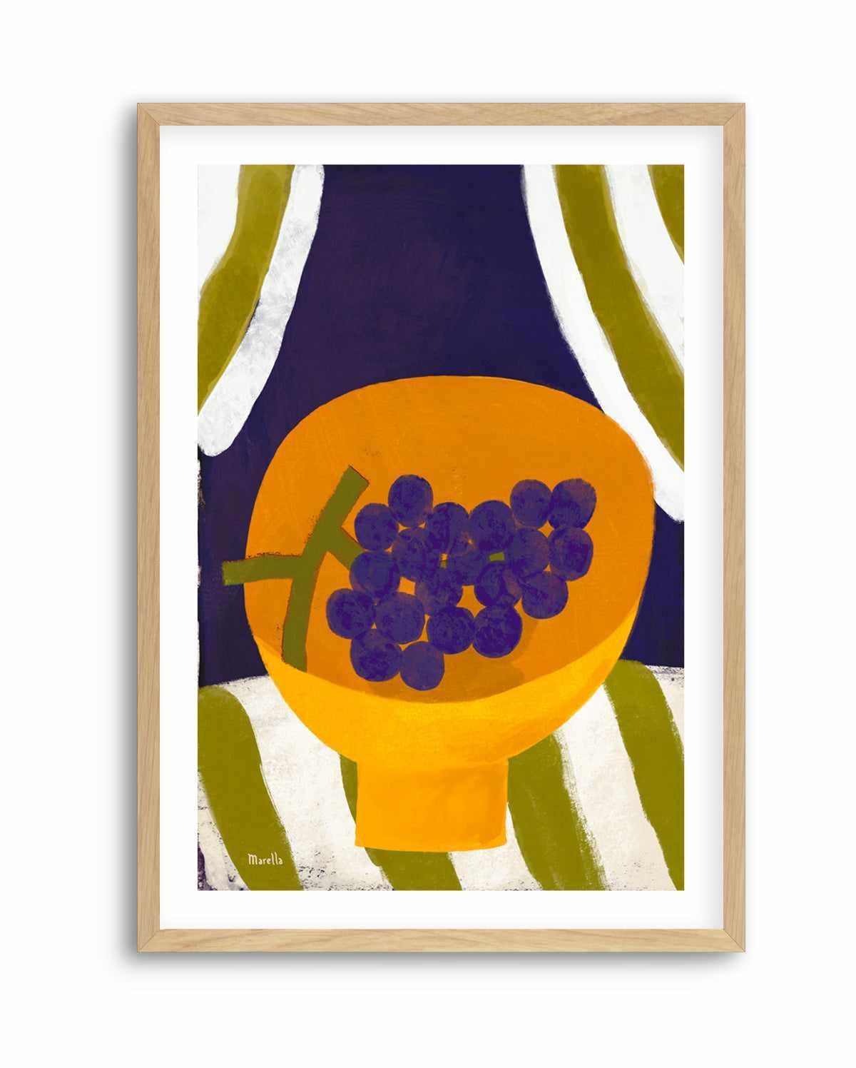 Grape in Bowl by Marco Marella | Art Print from Olive et Oriel where you can shop wallpaper and artworks online