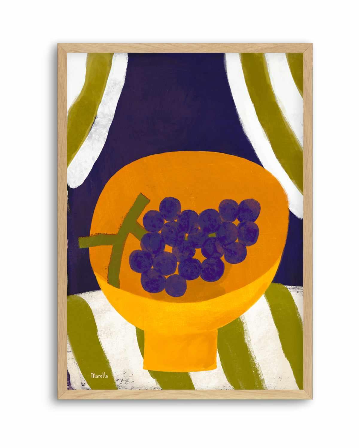 Grape in Bowl by Marco Marella | Art Print from Olive et Oriel where you can shop wallpaper and artworks online