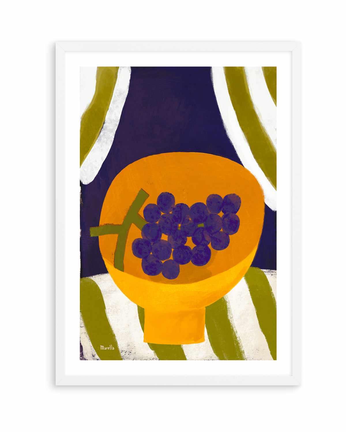 Grape in Bowl by Marco Marella | Art Print from Olive et Oriel where you can shop wallpaper and artworks online