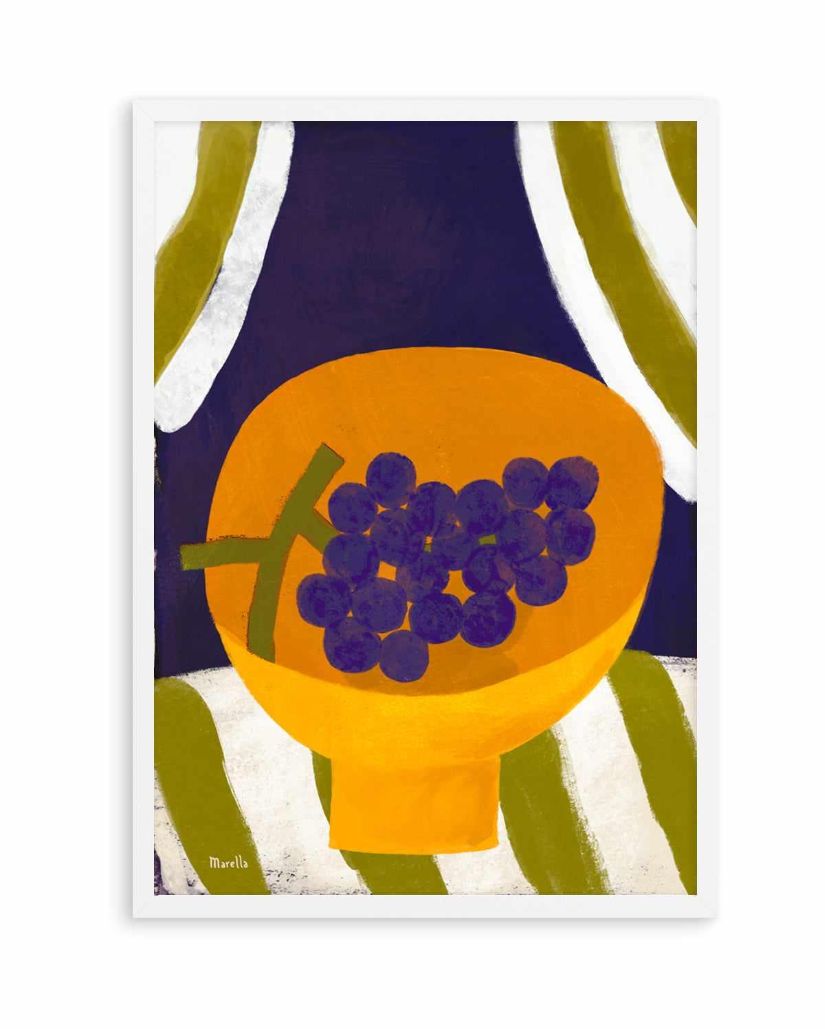Grape in Bowl by Marco Marella | Art Print from Olive et Oriel where you can shop wallpaper and artworks online
