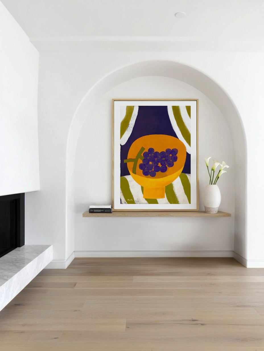Grape in Bowl by Marco Marella | Art Print from Olive et Oriel where you can shop wallpaper and artworks online
