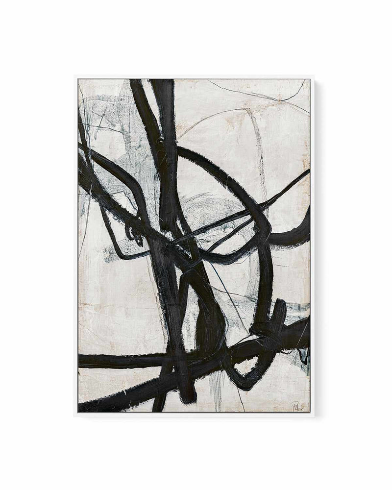 Graphical Lines VI by Design Fabrikken | Framed Canvas Art Print
