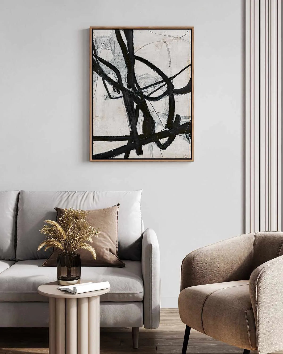 Graphical Lines VI by Design Fabrikken | Framed Canvas Art Print from Olive et Oriel where you can shop wallpaper and artworks online