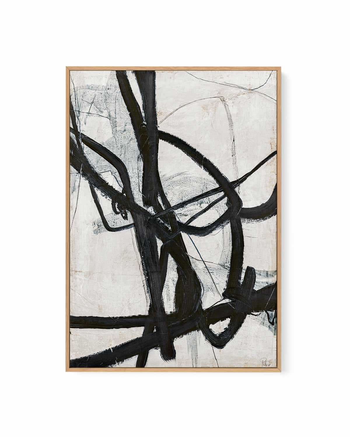 Graphical Lines VI by Design Fabrikken | Framed Canvas Art Print