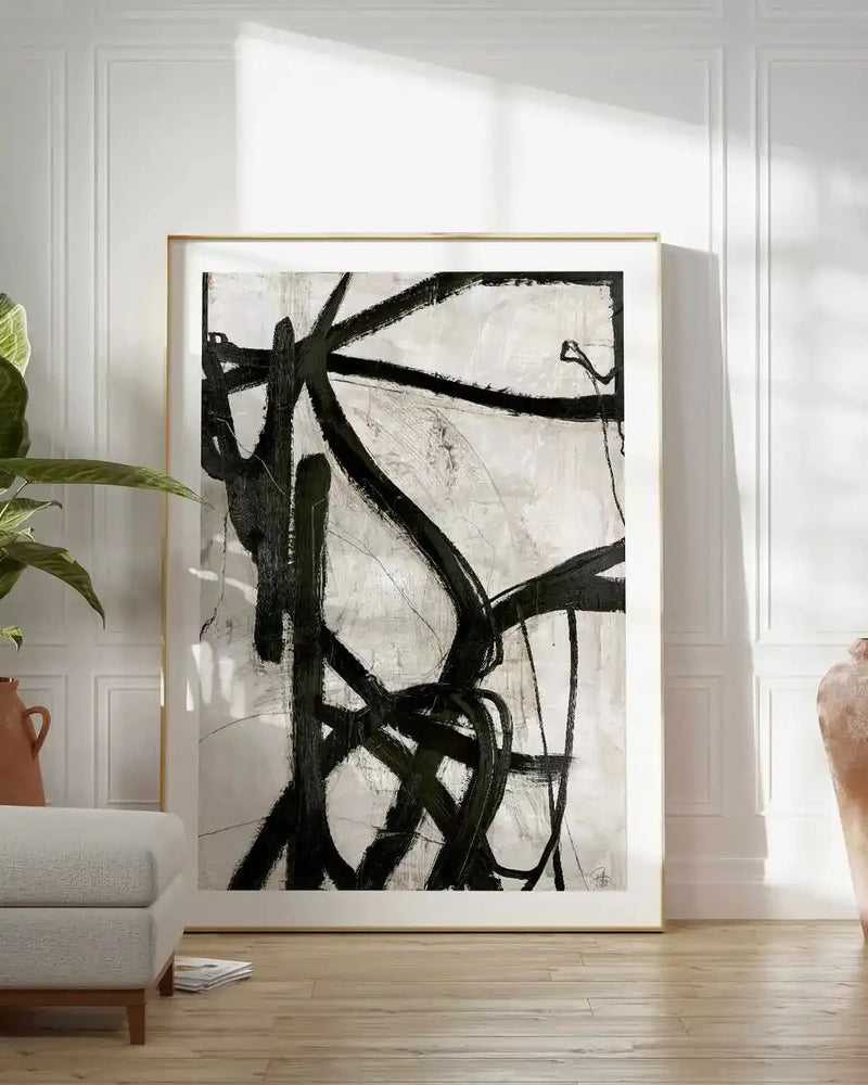 Graphical Lines V by Design Fabrikken Art Print from Olive et Oriel where you can shop wallpaper and artworks online