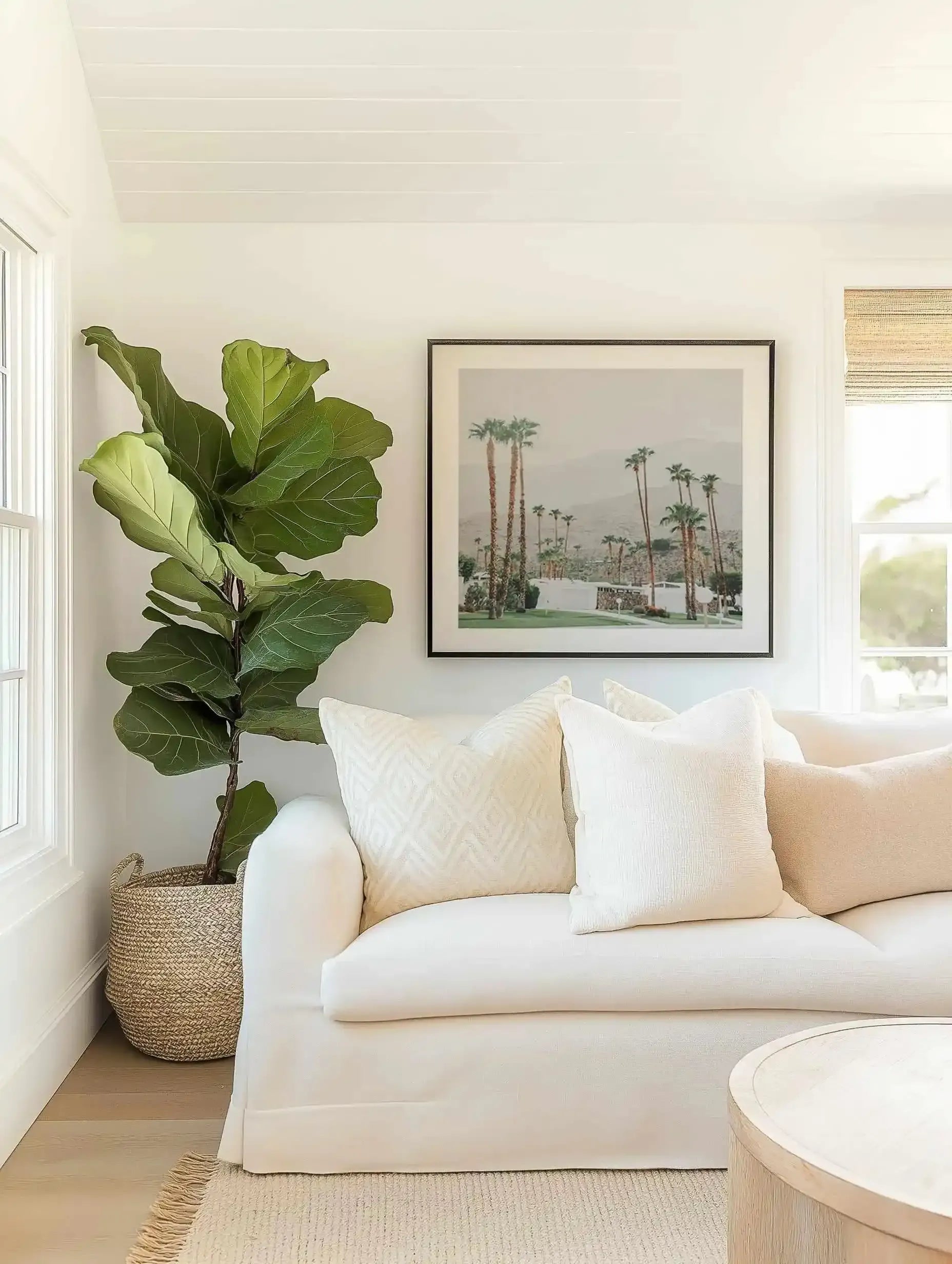 Grass Is Greener | Palm Springs Square Art Print from Olive et Oriel where you can shop wallpaper and artworks online